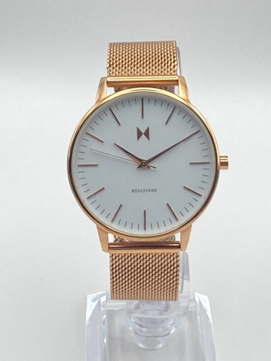 MVMT Boulevard Malibu Women\'s Watch 38mm Rose Gold Tone Mesh Band New Battery main image 11